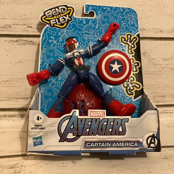 🐷2/$15 Marcel captain America action figure - Picture 1 of 2